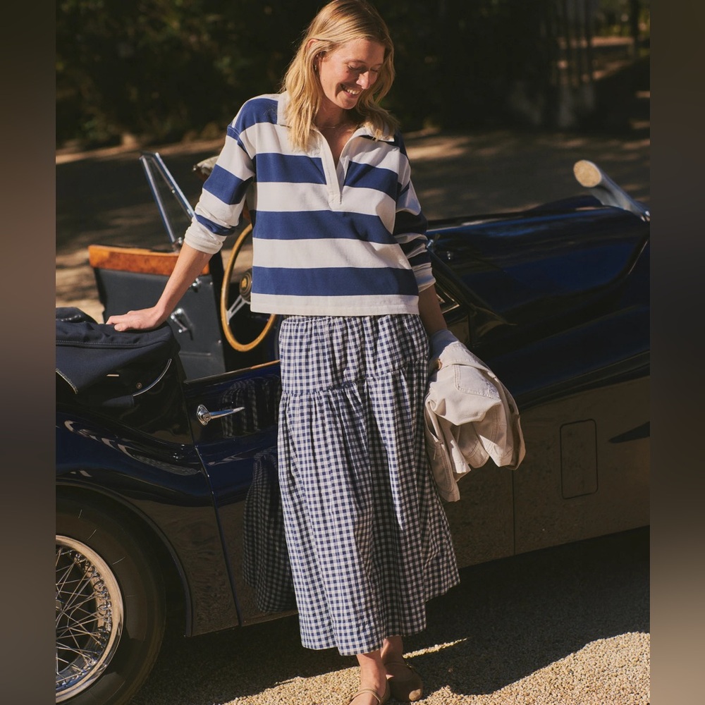 MARINE LAYER Gia Poplin Skirt XS